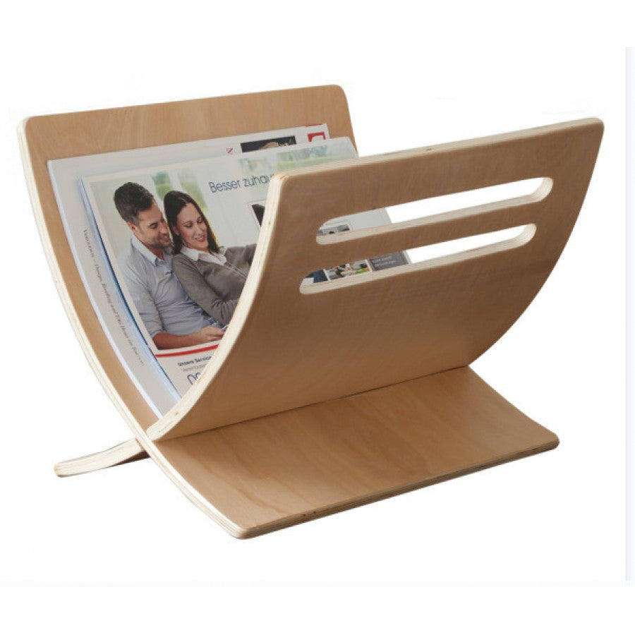 Ξύλινη θήκη περιοδικών σε φυσικό χρώμα 30x26x27cm MB-2787B
