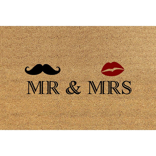Χαλάκι εισόδου "MR & MRS"